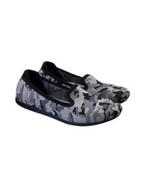 Clarks Cloudsteppers Carly Dream Gray/Black Camo Shoes Size 7.5 W